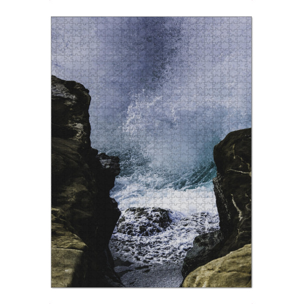 Puzzle Ravensburger "La Jolla Cove" artboxONE - Natur,Reise / Strand und Meer - Beach,San diego,La jolla,Water,Waves,Travel,Summer vibe,Summer