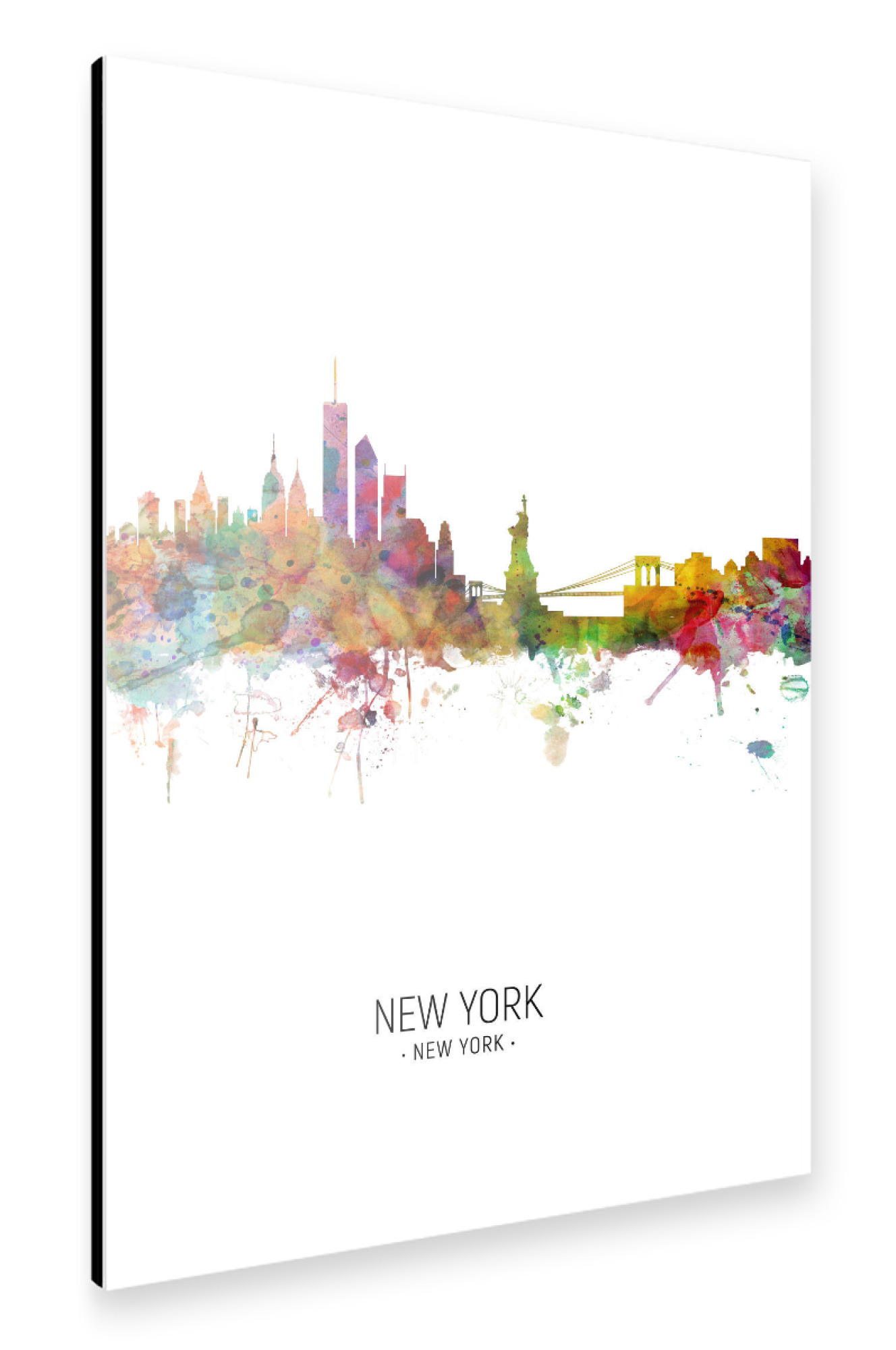 Alu-Dibond "New York Skyline Portrait" 75x50 cm artboxONE