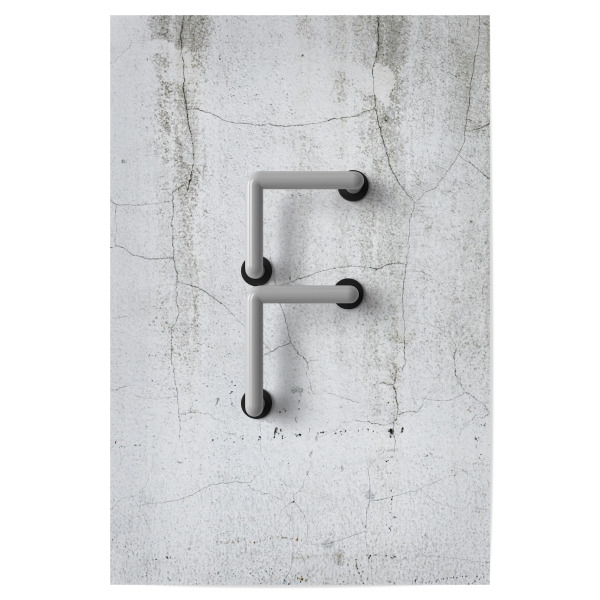 Poster "Neon Alphabet Off - F" artboxONE - Buchstaben / F - Buchstabenset-neon2,Buchstabe-f,F,Abc,Alphabet,Buchstabe,Neon art,Neon sign