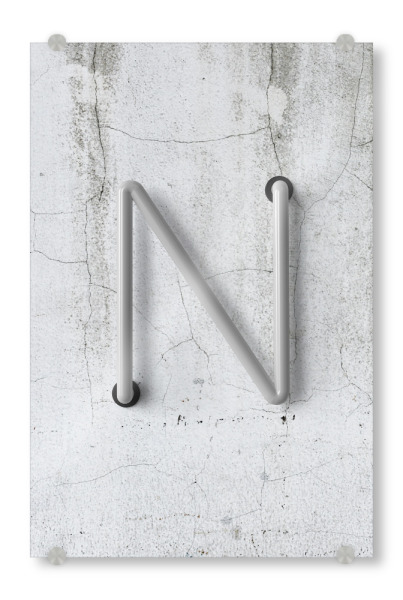 Acrylglasbild "Neon Alphabet Off - N" artboxONE - Buchstaben / N - Buchstabenset-neon2,Buchstabe-n,N,Buchstabe,Abc,Neon sign,Neon art