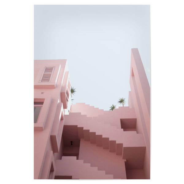 Poster 30x20 cm "Miami Architecture" artboxONE - Architektur - Miami,Architektur,Rosa,Gebäude