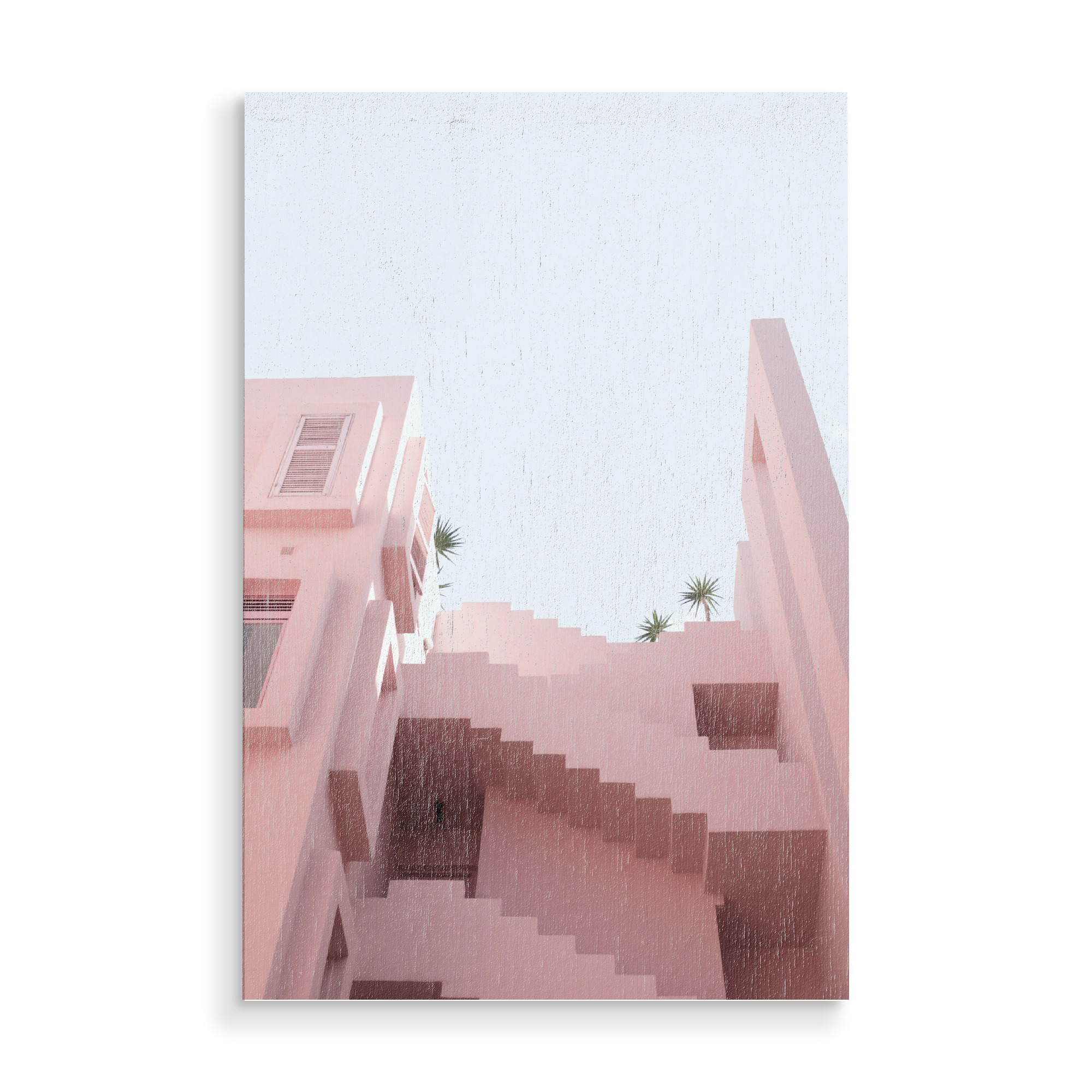 Holzbild "Miami Architecture" artboxONE - Architektur - Miami,Architektur,Rosa,Gebäude