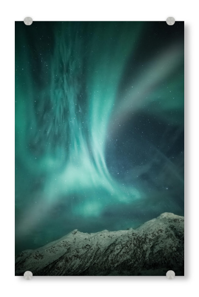 Acrylglasbild "Nordlys" artboxONE - Natur - Nordlicht,Polarlicht,Norwegen