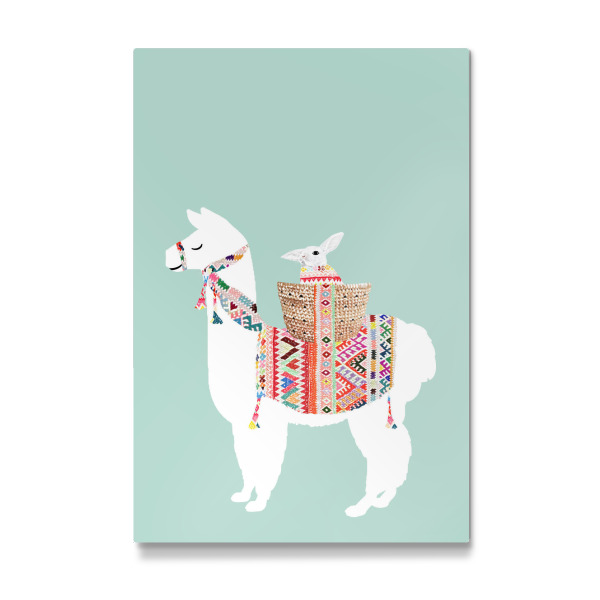 Galerie-Print "Lama mit Hase" 30x20 cm artboxONE