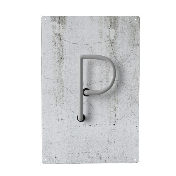 Metall Poster "Neon Alphabet Off - P" artboxONE - Buchstaben / P - Buchstabenset-neon2,Buchstabe,Buchstabe-p,Abc,Alphabet,Neon sign,Neon art