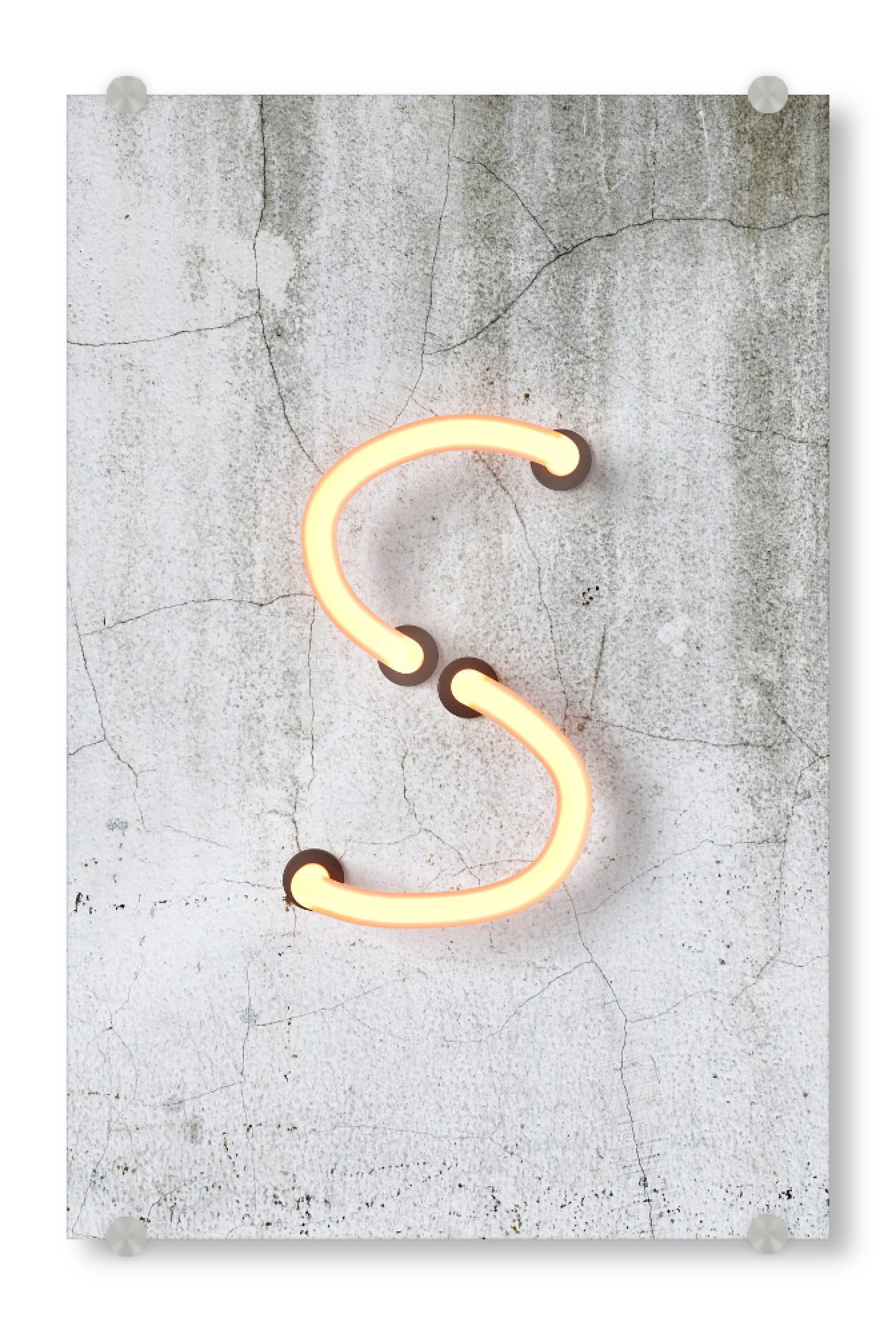 Acrylglasbild "Neon Alphabet On - S" artboxONE - Buchstaben / S - Buchstabenset-neon1,Buchstabe-s,Abc,Neon art,Neon sign,S,Buchstabe,Alphabet