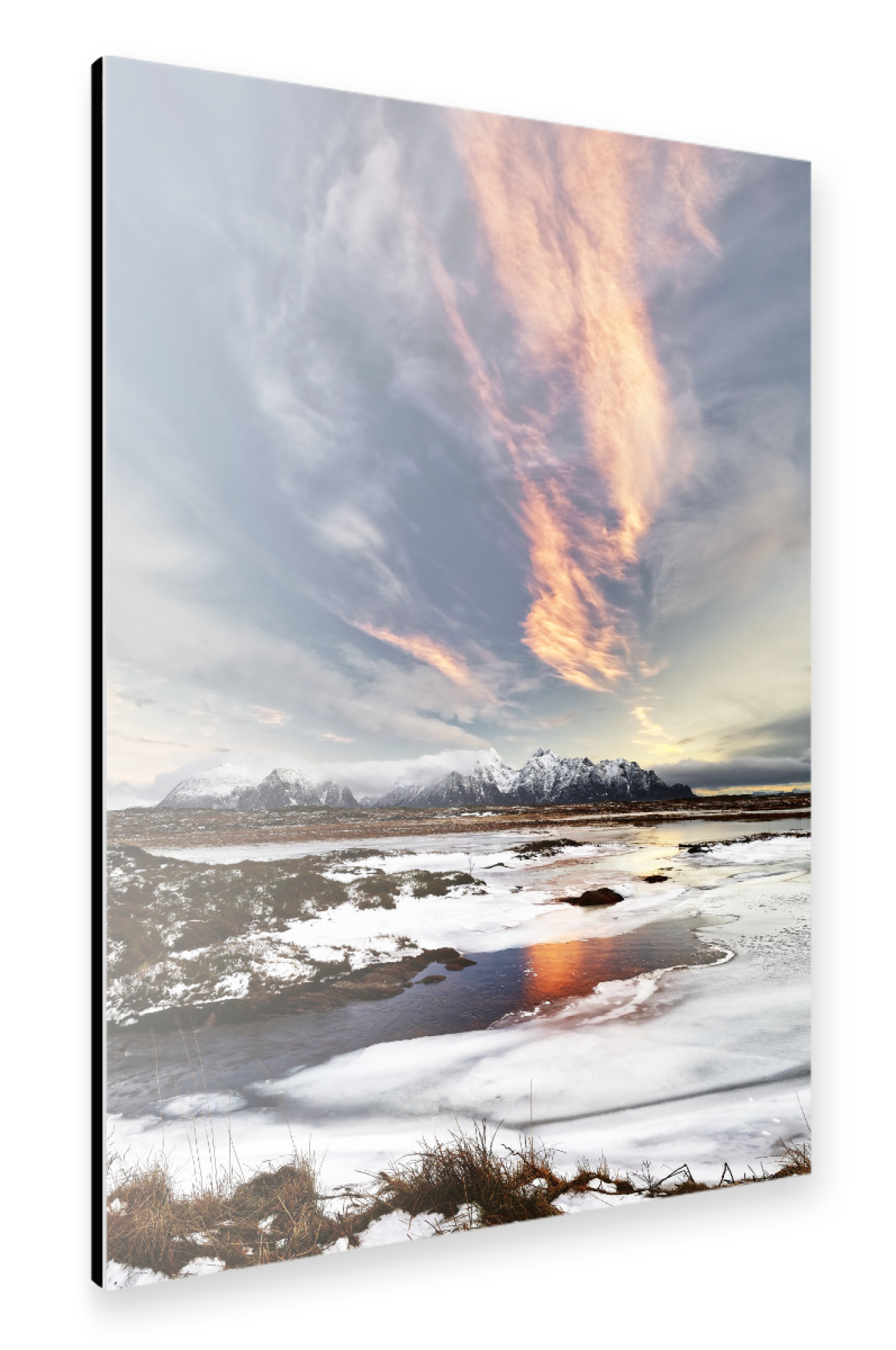 Alu-Dibond "Eislandschaft" 30x20 cm artboxONE