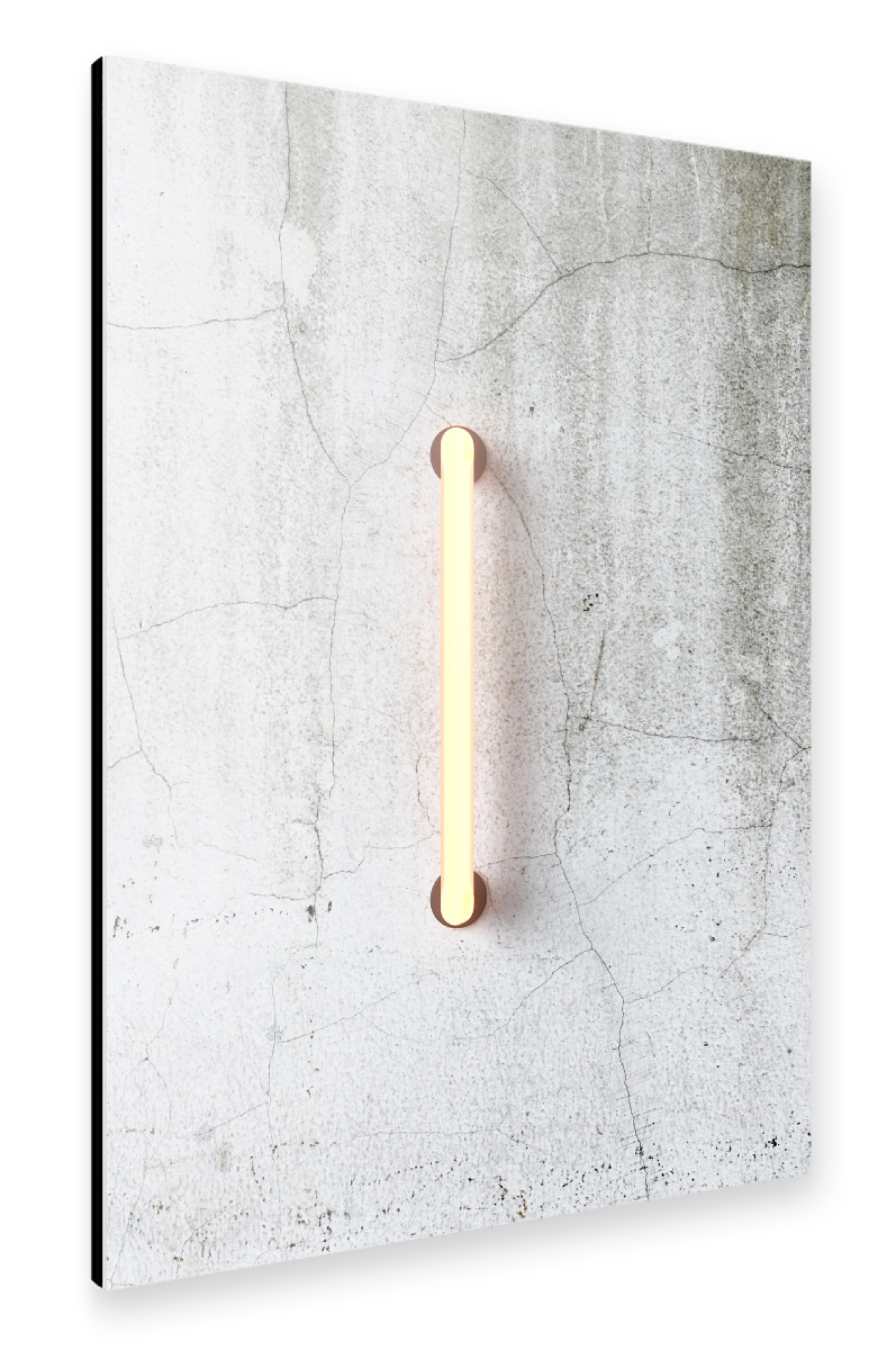 Alu-Dibond "Neon Alphabet On - I" 30x20 cm artboxONE