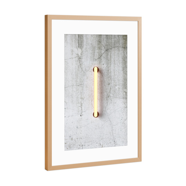 Poster mit Rahmen Kupfer "Neon Alphabet On - I" artboxONE - Buchstaben / I - Buchstabenset-neon1,Buchstabe-i,Neon sign,Neon art,Alphabet