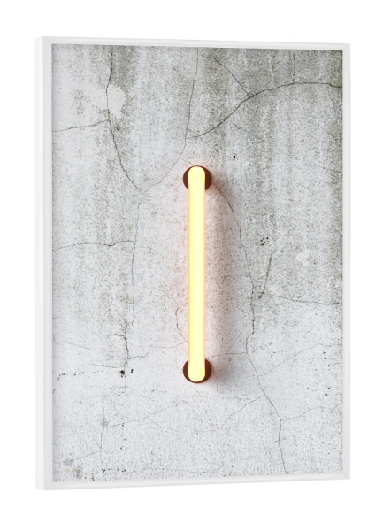 Poster mit weißem Rahmen "Neon Alphabet On - I" artboxONE - Buchstaben / I - Buchstabenset-neon1,Buchstabe-i,Neon sign,Neon art,Alphabet