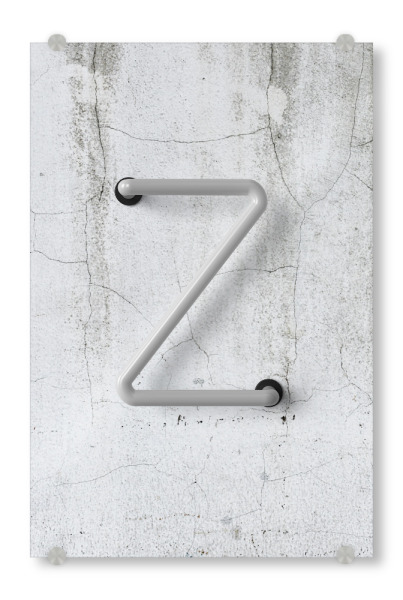 Acrylglasbild "Neon Alphabet Off - Z" artboxONE - Buchstaben / Z - Buchstabenset-neon2,Buchstabe-z,Abc,Z,Buchstabe,Neon sign,Neon art,Alphabet