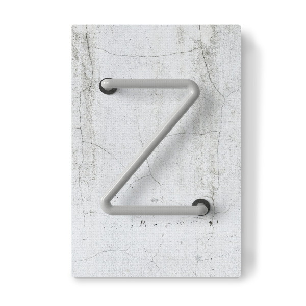 Leinwandbild "Neon Alphabet Off - Z" artboxONE - Buchstaben / Z - Buchstabenset-neon2,Buchstabe-z,Abc,Z,Buchstabe,Neon sign,Neon art,Alphabet