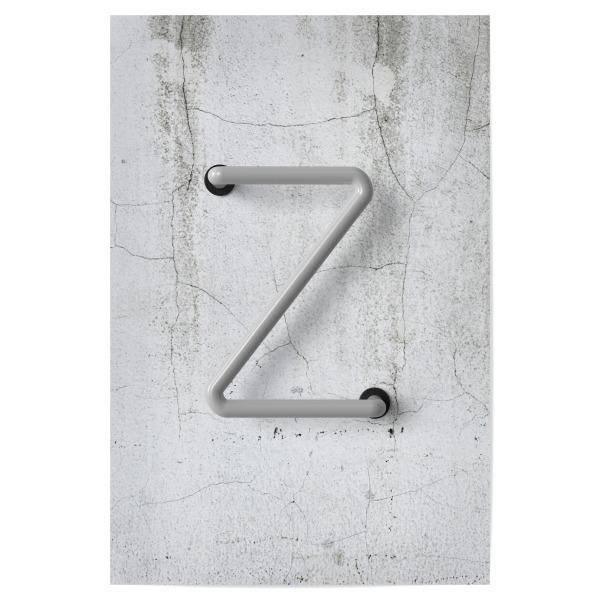 Poster 30x20 cm "Neon Alphabet Off - Z" artboxONE - Buchstaben / Z - Buchstabenset-neon2,Buchstabe-z,Abc,Z,Buchstabe,Neon sign,Neon art,Alphabet