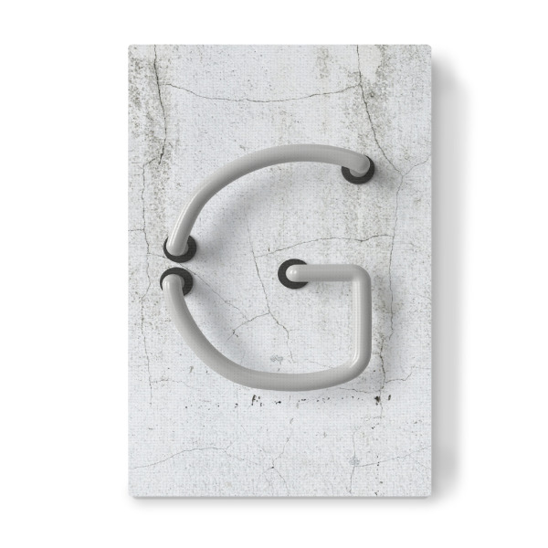 Leinwandbild "Neon Alphabet Off - G" artboxONE - Buchstaben / G - Buchstabenset-neon2,Buchstabe-g,G,Abc,Buchstabe,Alphabet,Neon sign,Neon art