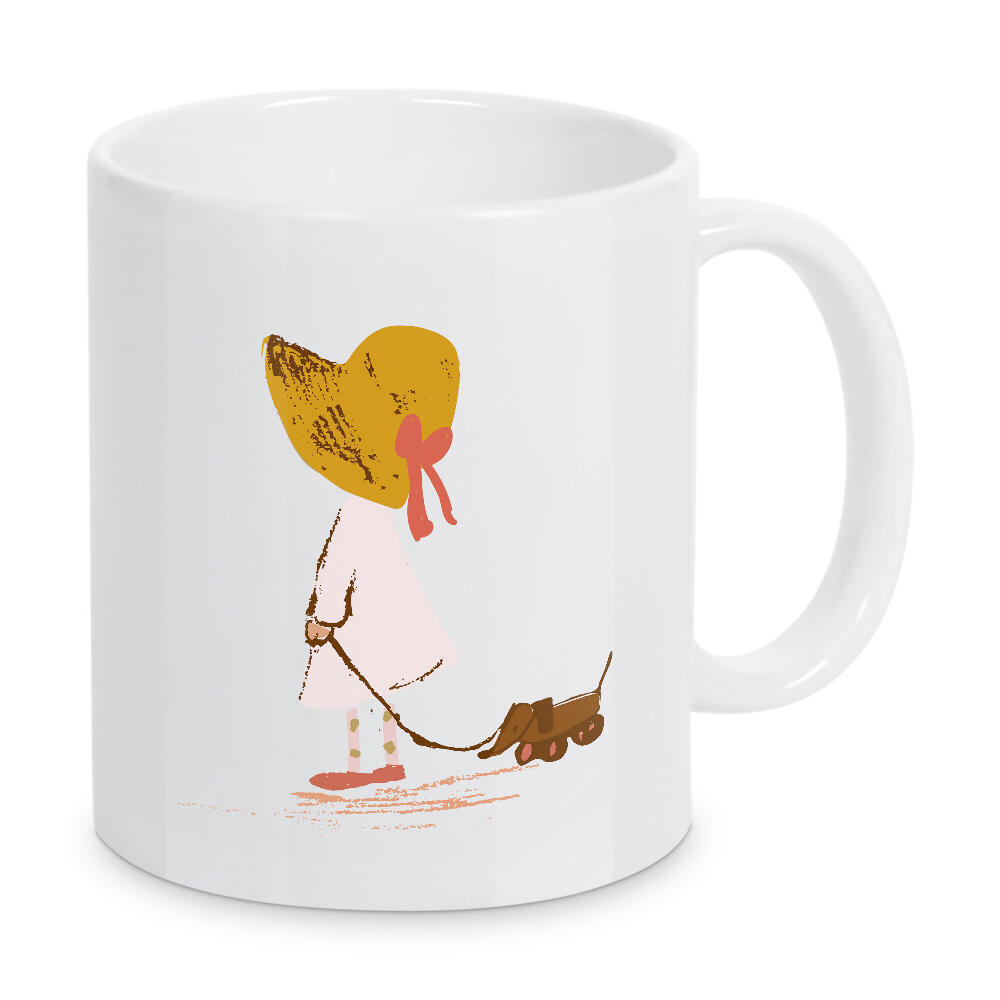 Tasse "Lisa Dolson - Mädchen mit Hund" artboxONE - Für Kinder,Tiere,Menschen