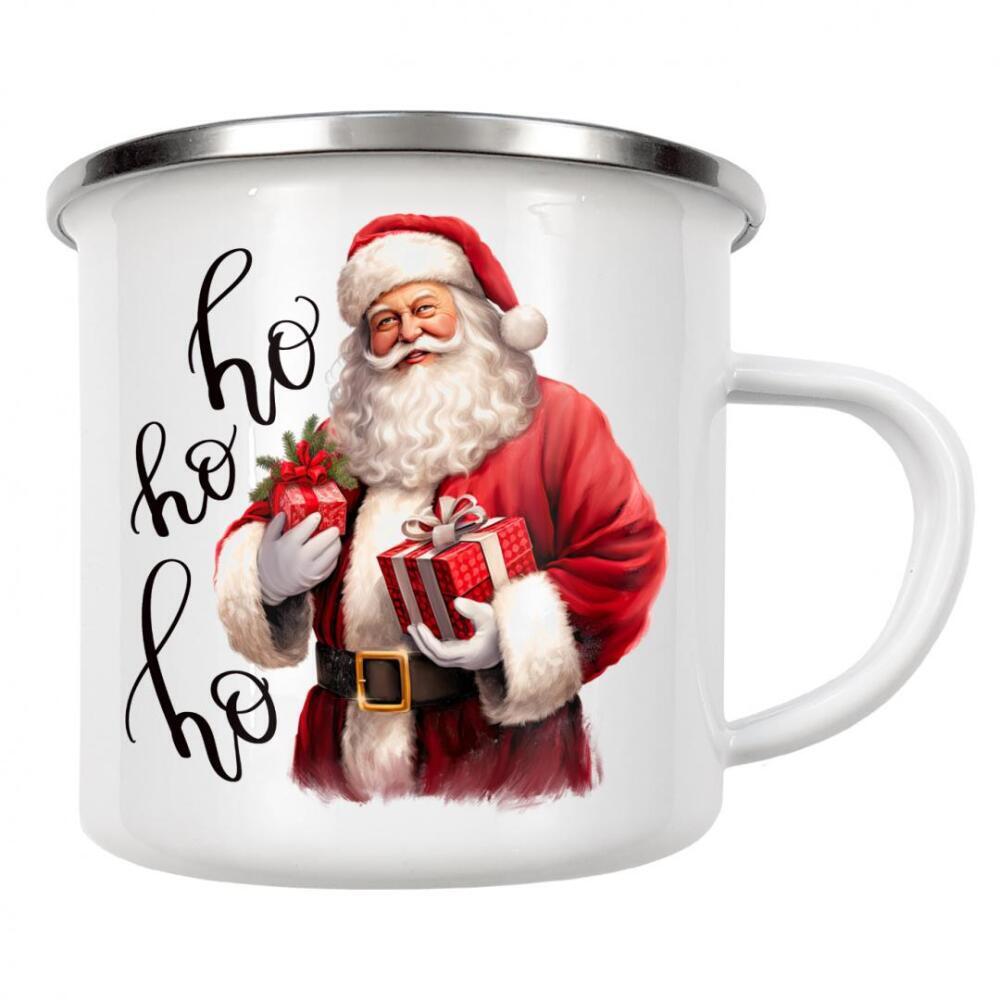 Emaille Tasse "Vintage Weihnachtsmann-Weihnachten" artboxONE - Fashion,Weihnachten,Männer,Festivals