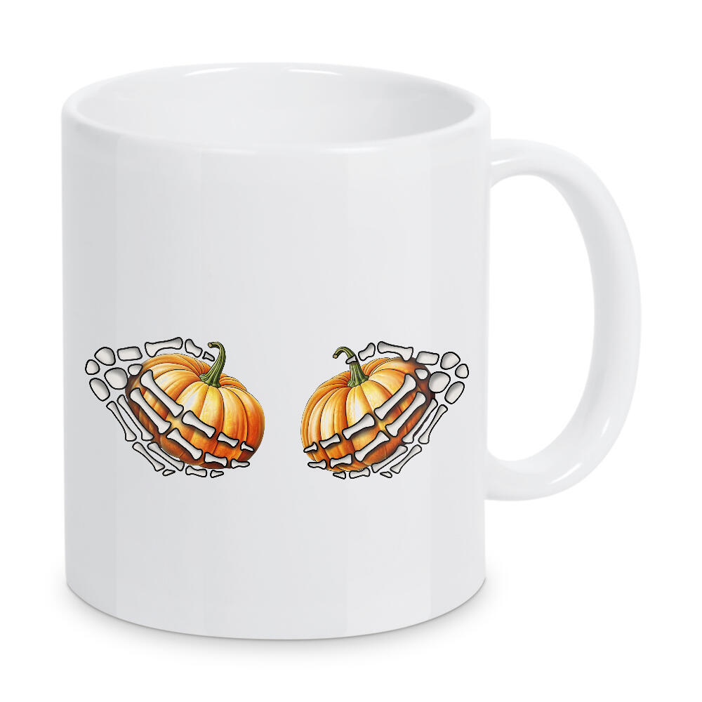 Tasse "Skeletthände mit Kürbissen" artboxONE - Essen & Trinken,Comic,Abstrakt,Fashion,Halloween