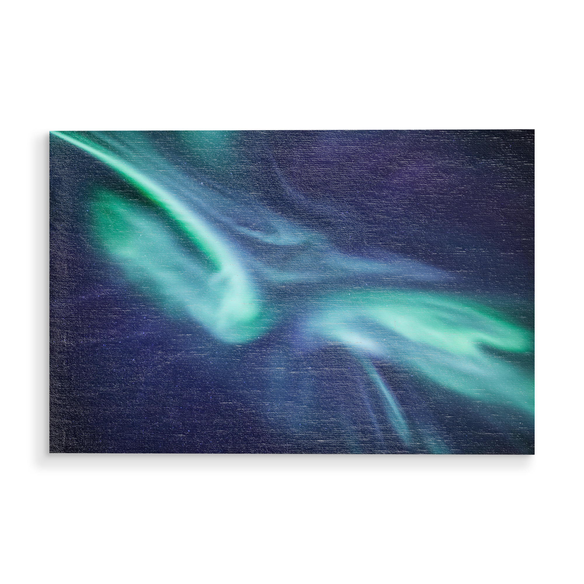Holzbild "Arctic Sky" artboxONE - Galaxy - Nordlicht,Polarlicht,Aurora
