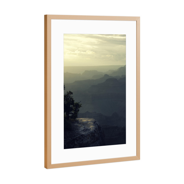 Poster mit Rahmen Kupfer "Grand Canyon Sunrise" artboxONE - Natur,Reise,Schwarzweiß - Grand canyon,Sunrise,Nature,National park,Natur,Travel