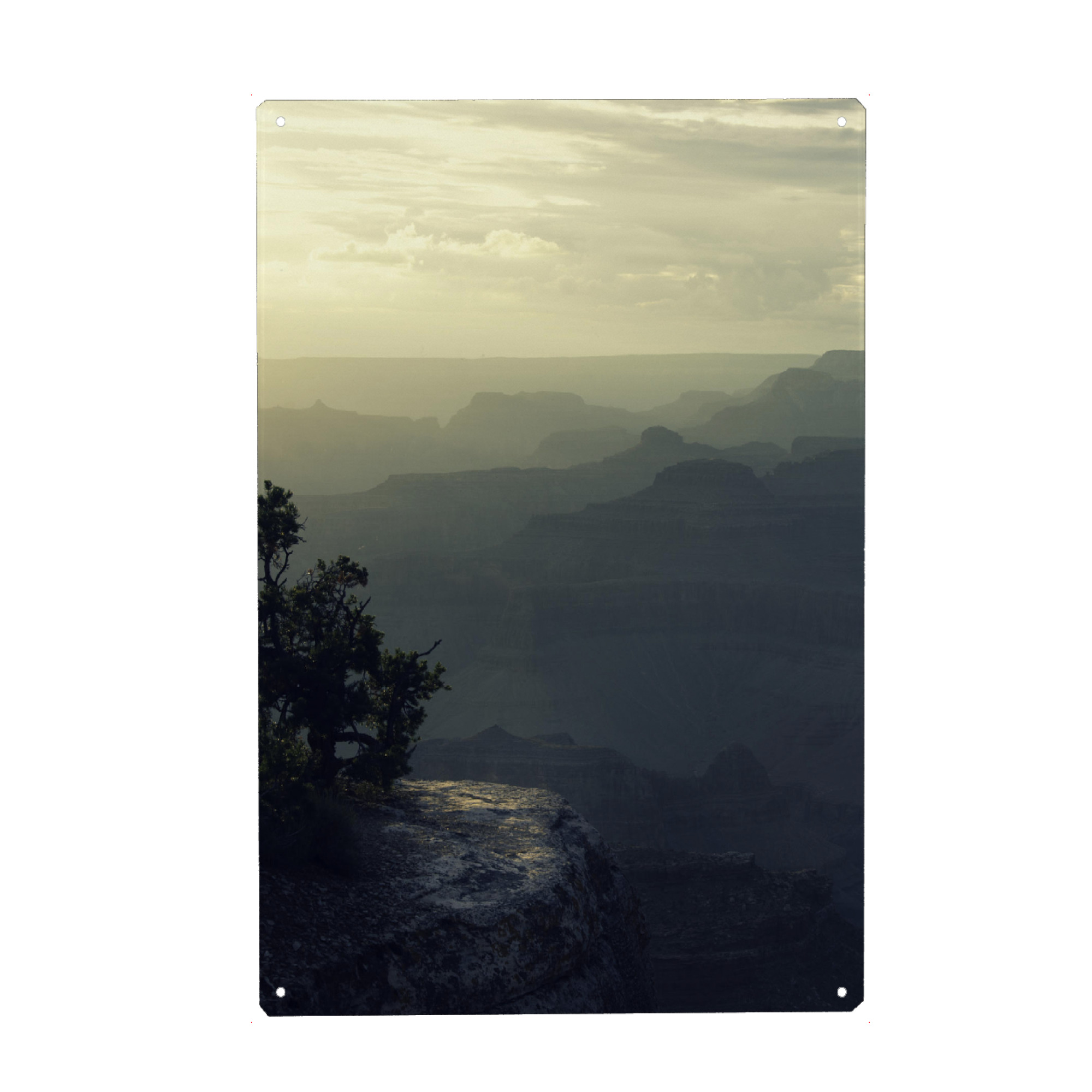 Metall Poster "Grand Canyon Sunrise" artboxONE - Natur,Reise,Schwarzweiß - Grand canyon,Sunrise,Nature,National park,Natur,Travel - Blechschild