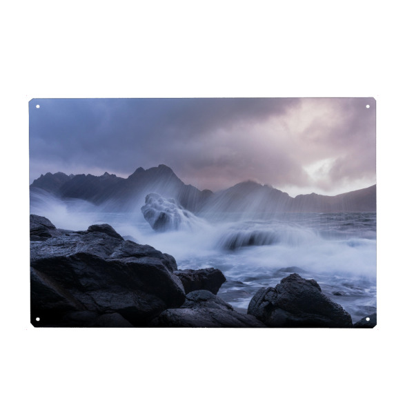 Holzbild "Vesterålen" artboxONE - Natur - Vesteralen,Norwegen,Küste