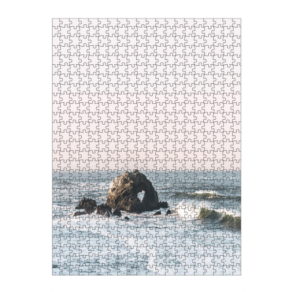 Puzzle Ravensburger "Rock and Waves" artboxONE - Reise / Strand und Meer - Waves,Sea,Beach,Ocean,Coast,Coastal,Photography,San francisco,Travel
