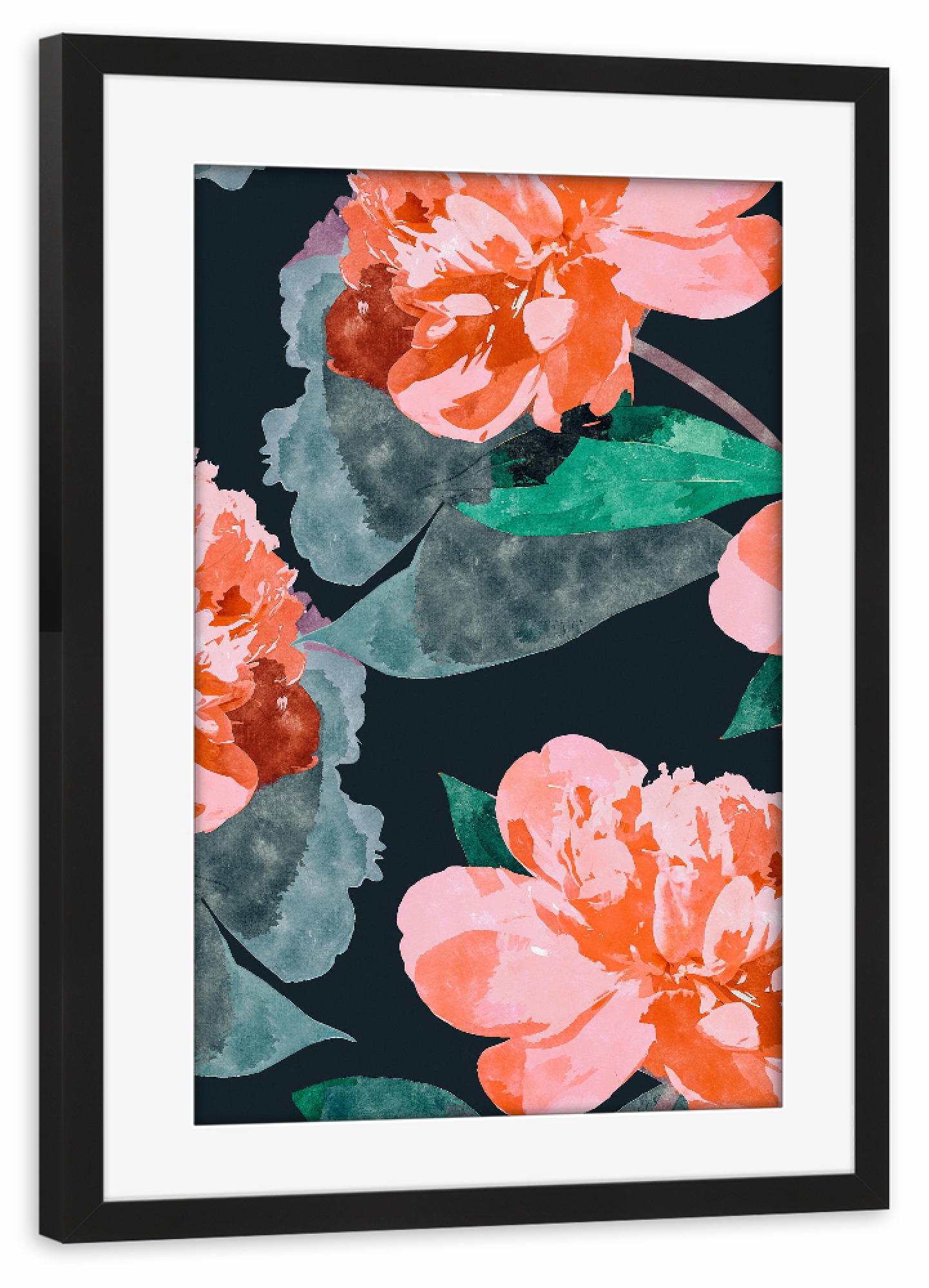 Poster mit Rahmen schwarz "The Joy Of Missing Out-II" artboxONE - Natur,Floral