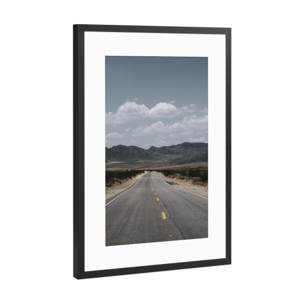 Poster mit Rahmen Schwarz (Metallic) "Arizona" artboxONE - Reise - Roadtrip,Arizona,Roads,Wanderlust,Landscape,Nature