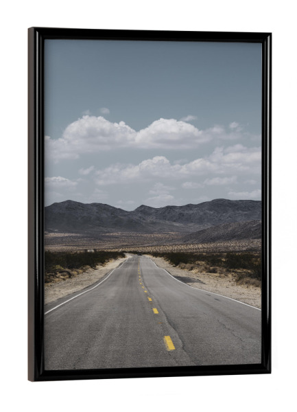 Poster mit schwarzem Rahmen "Arizona" artboxONE - Reise - Roadtrip,Arizona,Roads,Wanderlust,Landscape,Nature
