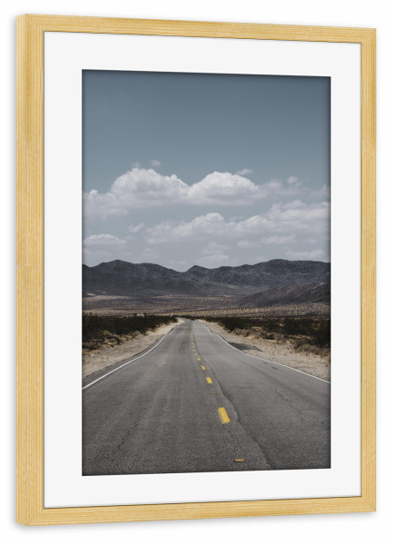 Poster mit Rahmen kiefer "Arizona" artboxONE - Reise - Roadtrip,Arizona,Roads,Wanderlust,Landscape,Nature