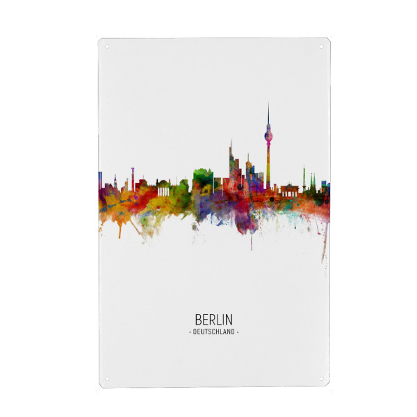 Holzbild "Berlin Skyline Portrait" artboxONE - Städte / Berlin - Berlin,Cityscape,Skyline