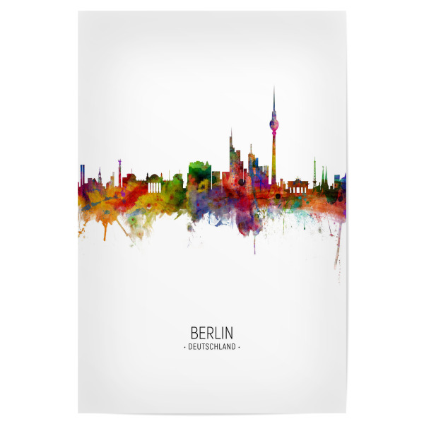 Poster 30x20 cm "Berlin Skyline Portrait" artboxONE - Städte / Berlin - Berlin,Cityscape,Skyline