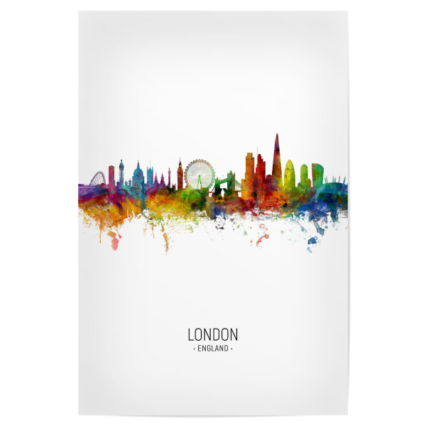 Poster "London Skyline Portrait" artboxONE - Städte / London - London,Skyline,Cityscape