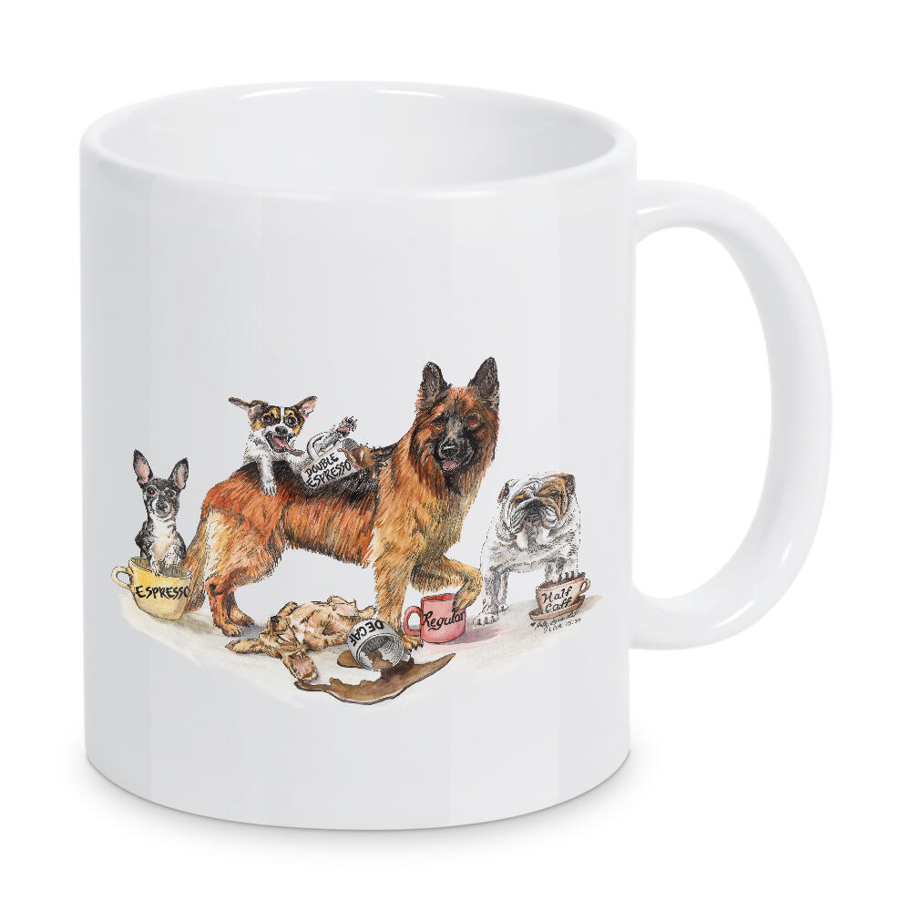Tasse "Kaffeehunde" artboxONE - Tiere,Essen & Trinken,Lustig - Tiere,Hunde,Haustiere,Humor,Lustig,Kaffee