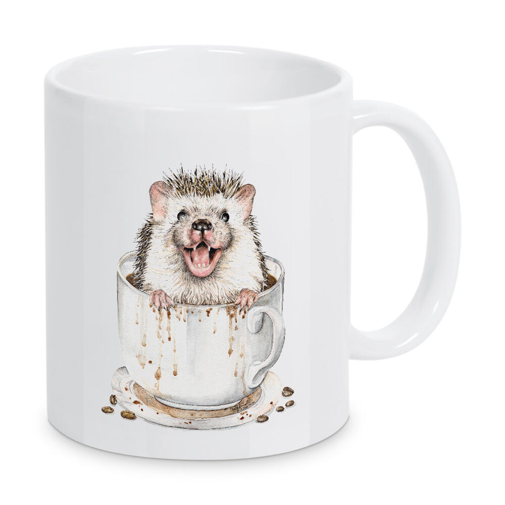 Tasse "Kaffeeschwein" artboxONE - Tiere,Essen & Trinken,Lustig - Tiere,Wald,Humor,Lustig,Kaffee,Getränk,Igel