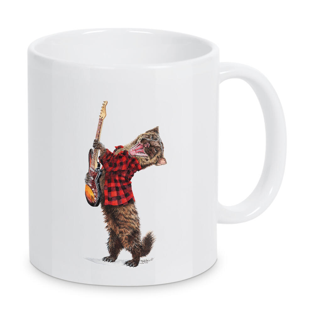 Tasse "Rock'n Marten" artboxONE - Tiere,Musik,Lustig - Tiere,Wald,Marder,Musik,Rock,Rock n roll,Gitarre,Humor,Lustig