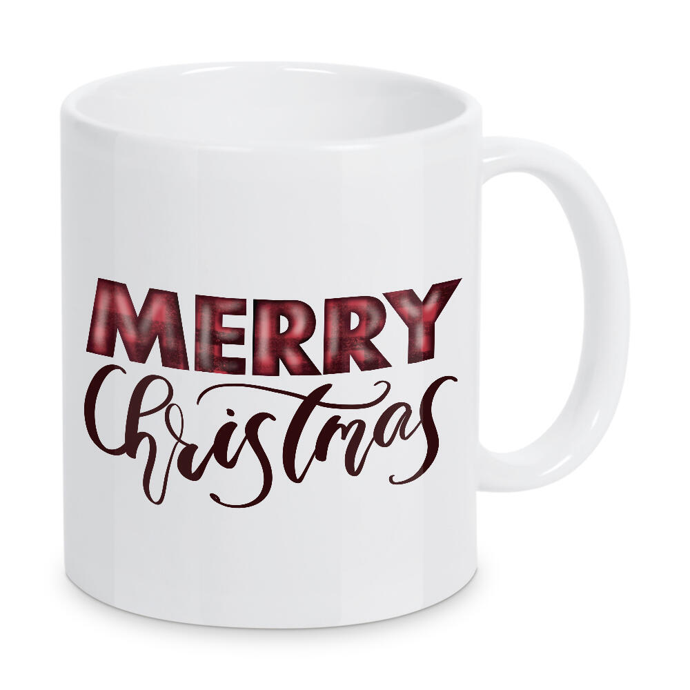 Tasse "Frohe Weihnachtskunst" artboxONE - Weihnachten,Buchstaben,Buchstaben / E,Buchstaben / M,Buchstaben / R