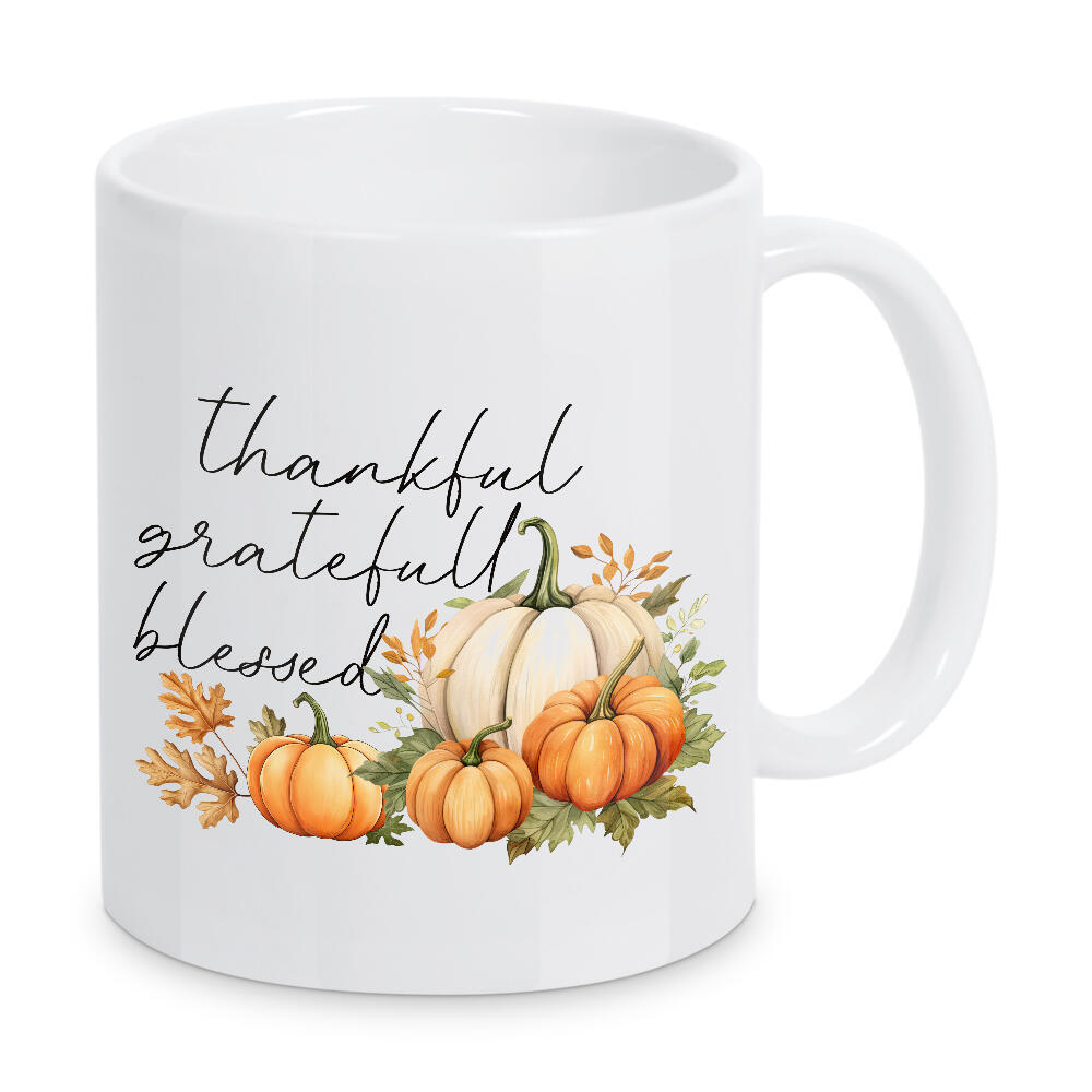 Tasse "Dankbar, dankbar, gesegnet" artboxONE - Floral,Essen & Trinken,Fashion,Festivals,Lustig
