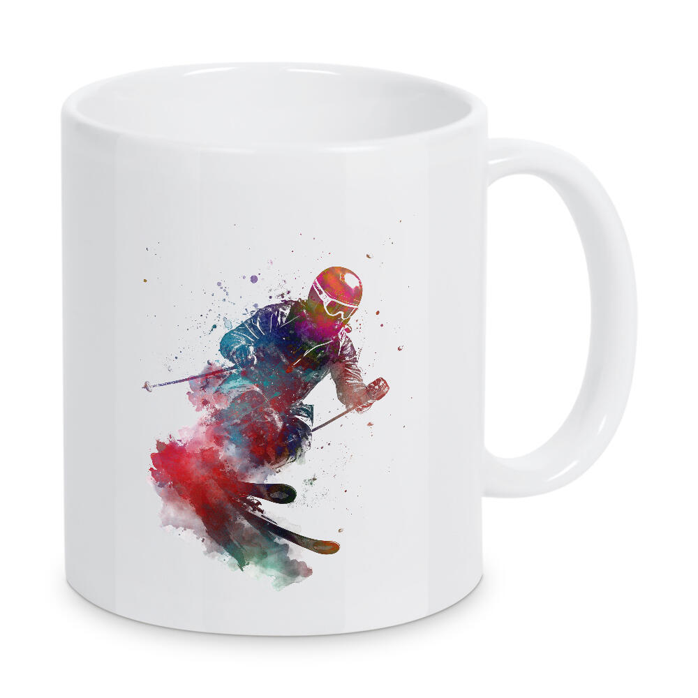 Tasse "Skisport Kunst A" artboxONE - Sport - Ski,Skifahren,Alpin,Alpinski,Sport,Wintersport