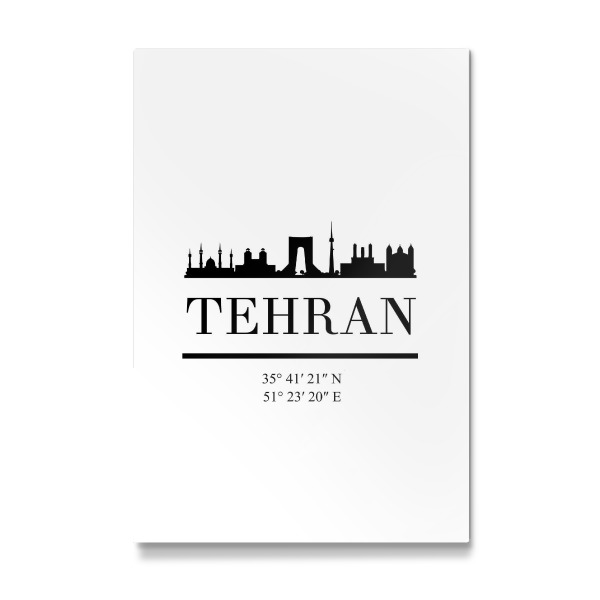 Galerie-Print "TEHRAN IRAN BLACK SKYLINE ART" 30x20 cm artboxONE