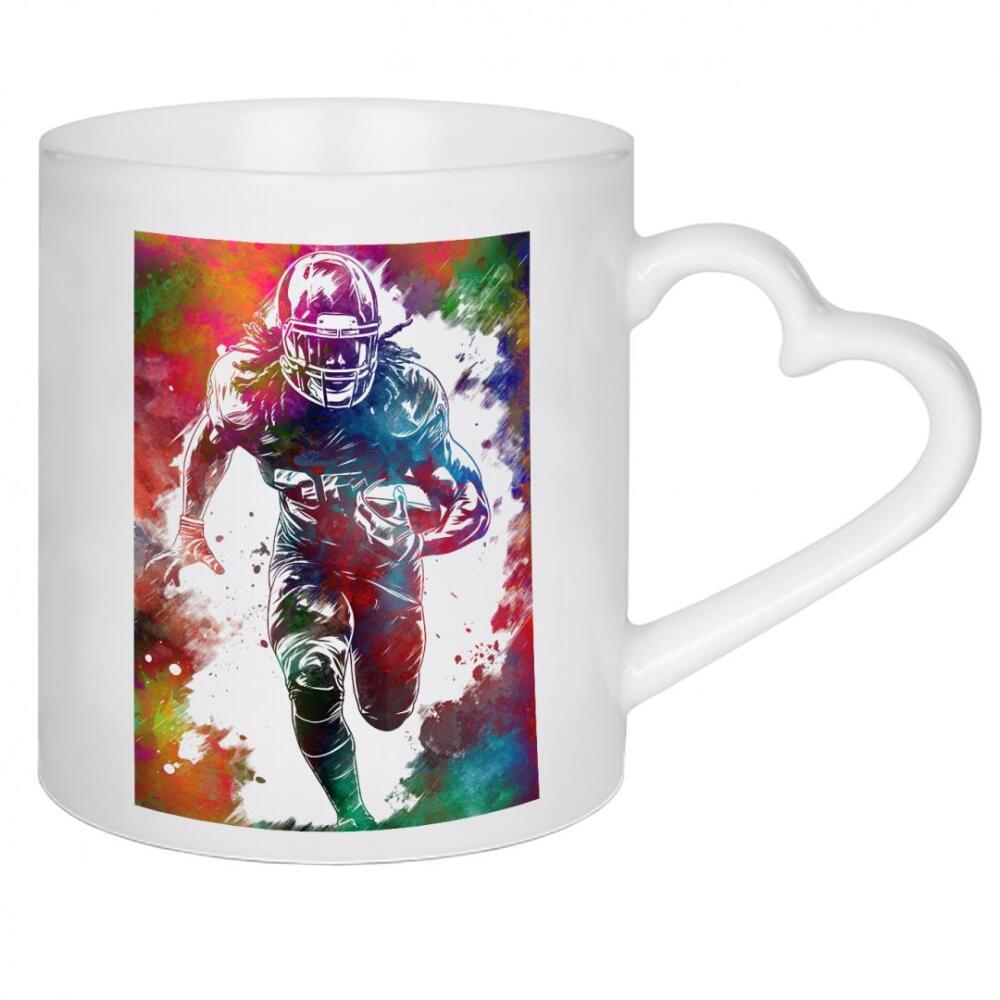 Herztasse "American-Football-Spieler A" artboxONE - Sport,Sport / Fußball - American football,Sport,Spieler,Rugby,Team,Spiel,Grafik