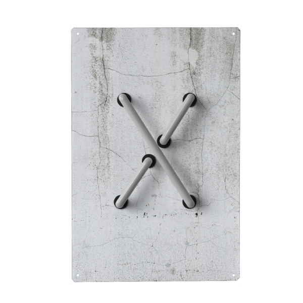 Metall Poster "Neon Alphabet Off - X" artboxONE - Buchstaben / X - Buchstabenset-neon2,Buchstabe-x,X,Buchstabe,Abc,Alphabet,Neon sign,Neon art