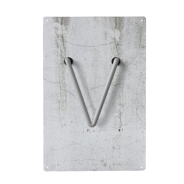 Metall Poster "Neon Alphabet Off - V" artboxONE - Buchstaben / V - Buchstabenset-neon2,Buchstabe-v,V,Buchstabe,Abc,Alphabet,Neon sign,Neon art