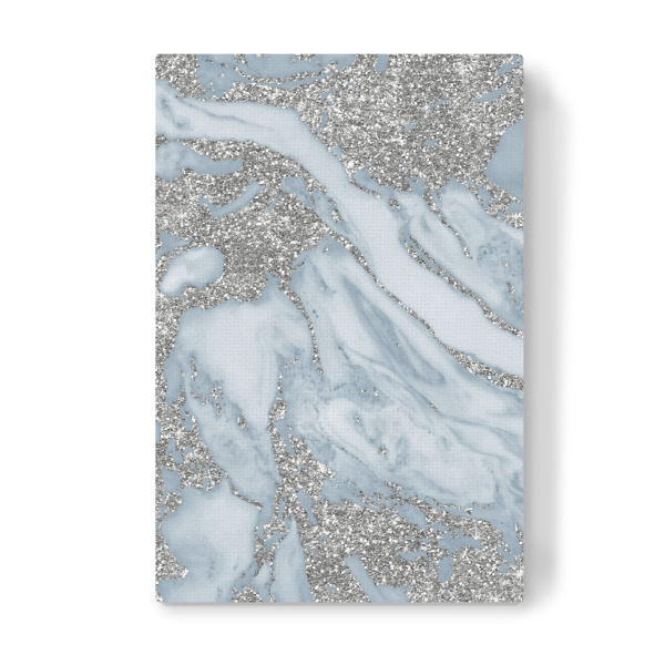 Leinwandbild "Silver Crush | Glitter Marble" artboxONE - Abstrakt,Marmor - Marmor,Glitzer