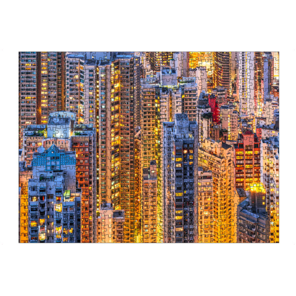 artboxONE Puzzle "Hong Kong Density" artboxONE - Architektur,Städte / Weitere - Hong kong,Hongkong,China,Asia,Skyscrapers,Buildings,Architecture