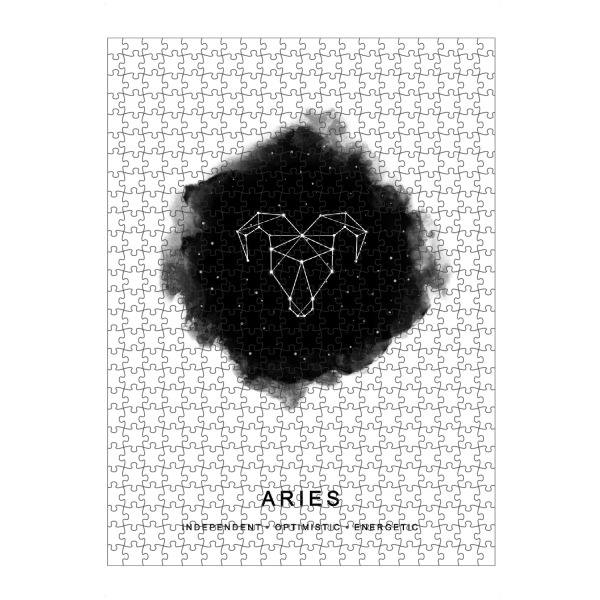 Puzzle Ravensburger "Aries Constellation" artboxONE - Typografie,Schwarzweiß,Galaxy