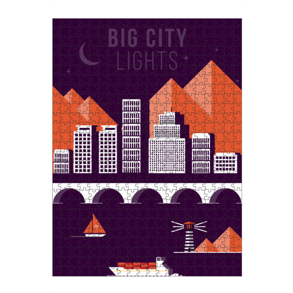 artboxONE Puzzle "Purple Nights" artboxONE - Städte - City,Light,Big - Bild city