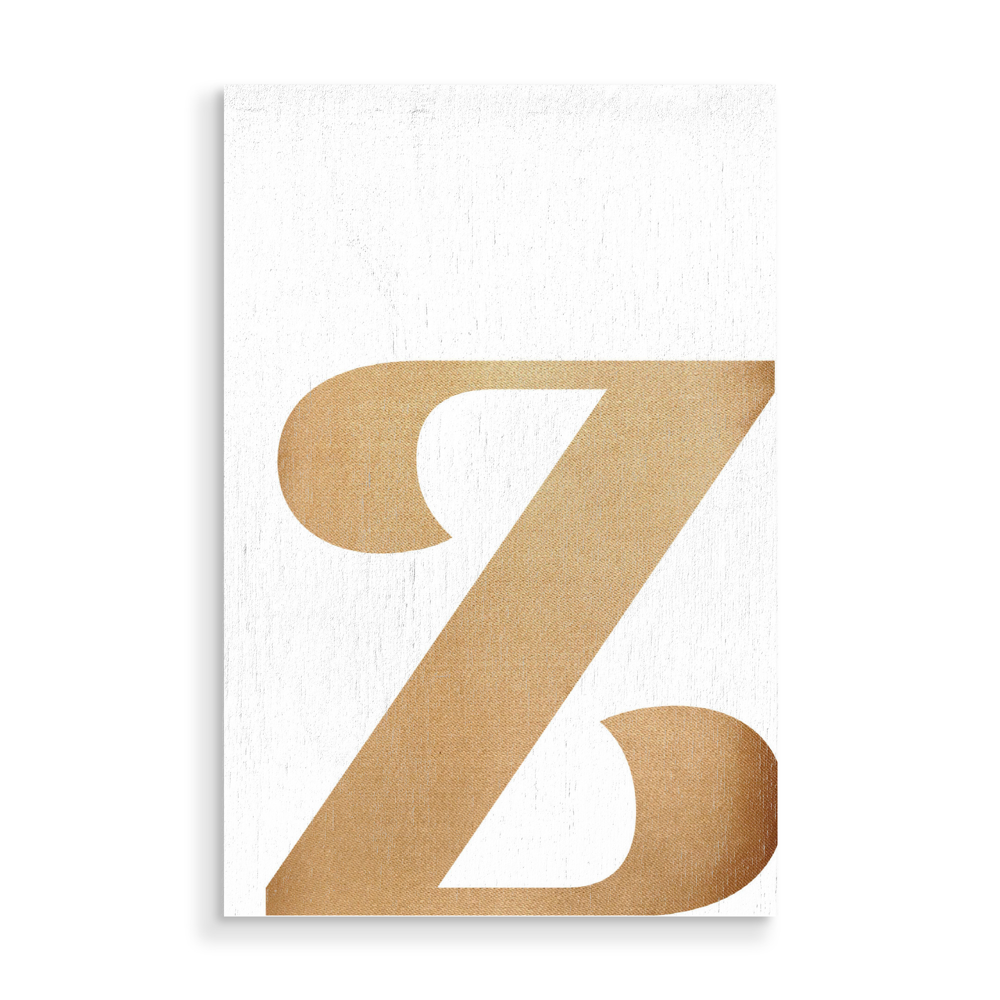 Holzbild "Gold Z" artboxONE - Buchstaben / Z - Buchstaben,Typography,Typografie
