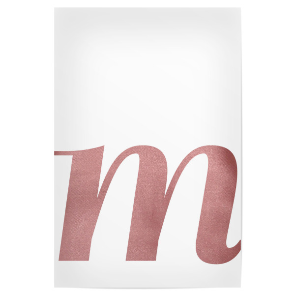 Poster "Pale M" artboxONE - Buchstaben / M - Buchstabe,Typography,Typografie,Alphabet