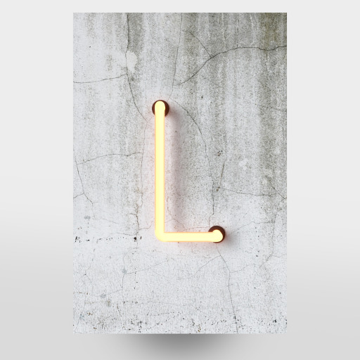 Neon Alphabet On - L